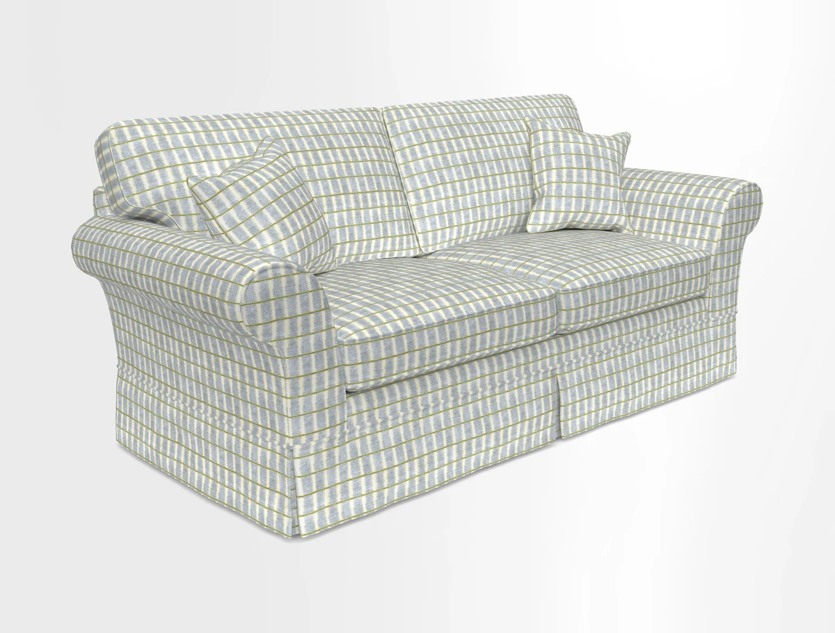 Lanhydrock 3 Seater Sofa in Floral Linens Lela Mystery Indigo