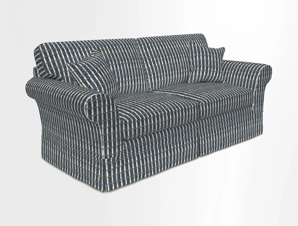 Lanhydrock 3 Seater Sofa in Floral Linens Lela Mystery Indigo