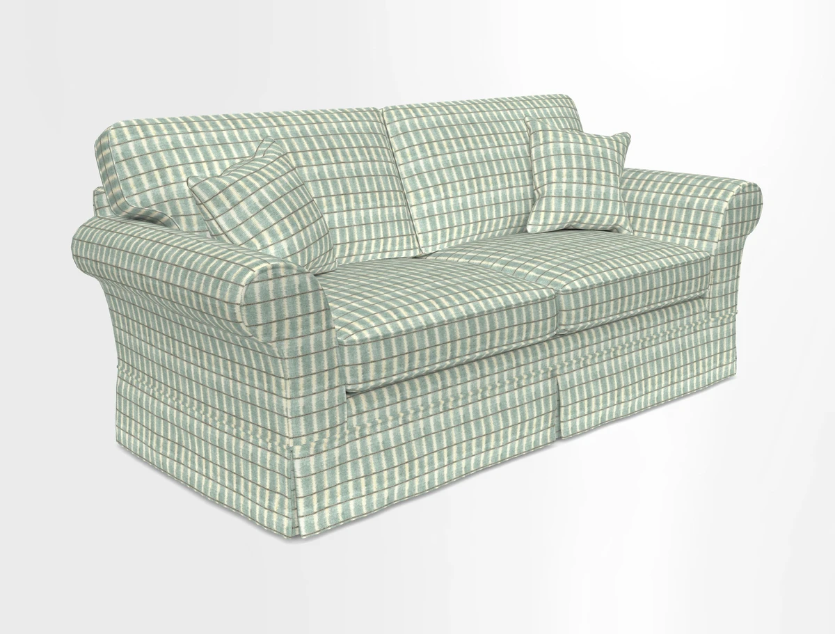 Lanhydrock 3 Seater Sofa in Floral Linens Lela Mystery Indigo