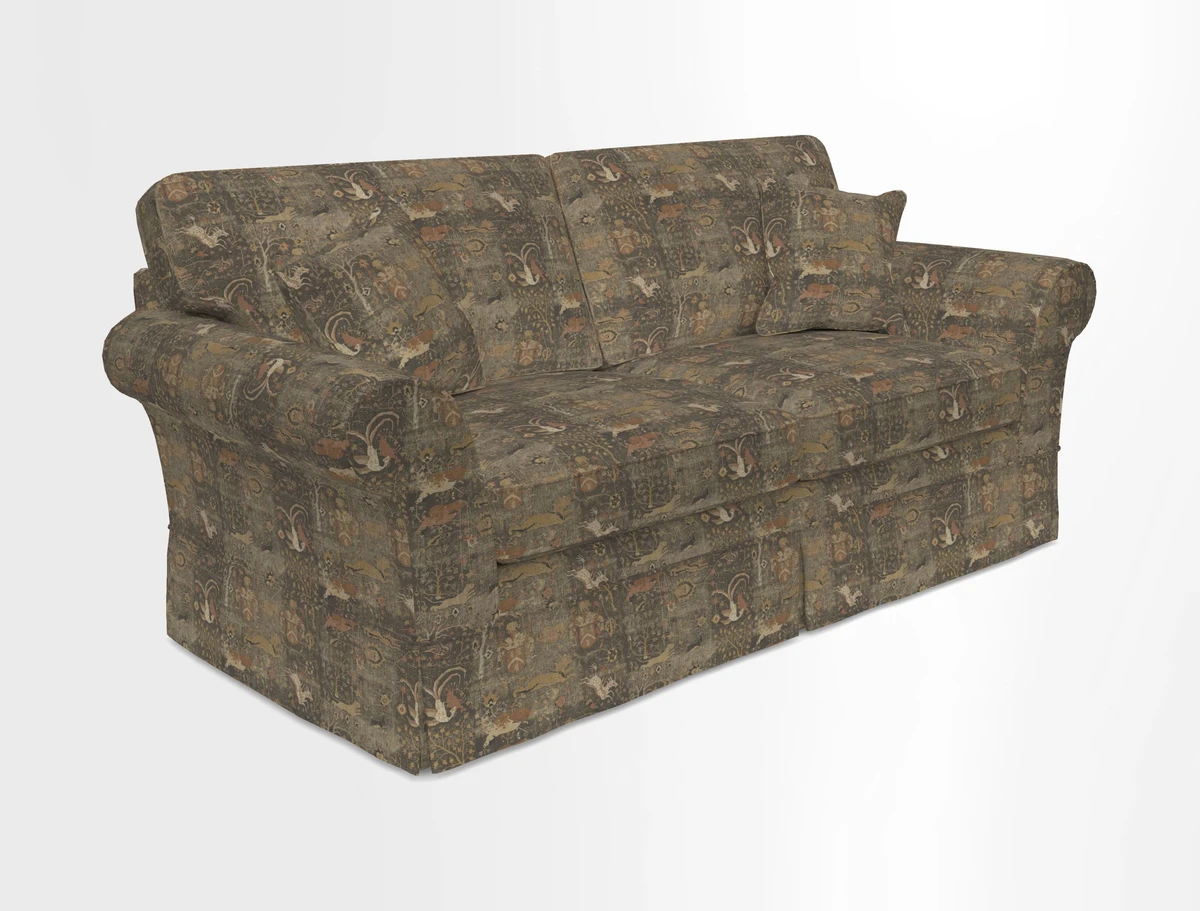 Lanhydrock 3 Seater Sofa in Floral Linens Lela Mystery Indigo