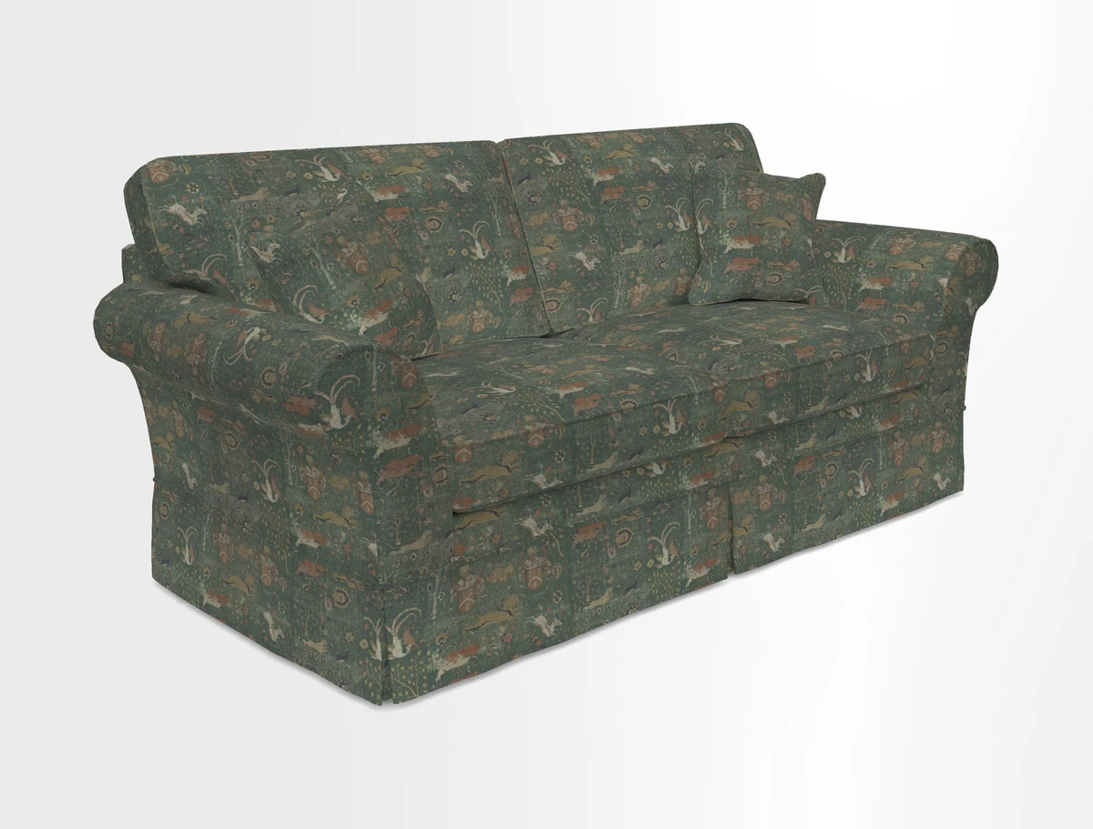 Lanhydrock 3 Seater Sofa in Floral Linens Lela Mystery Indigo