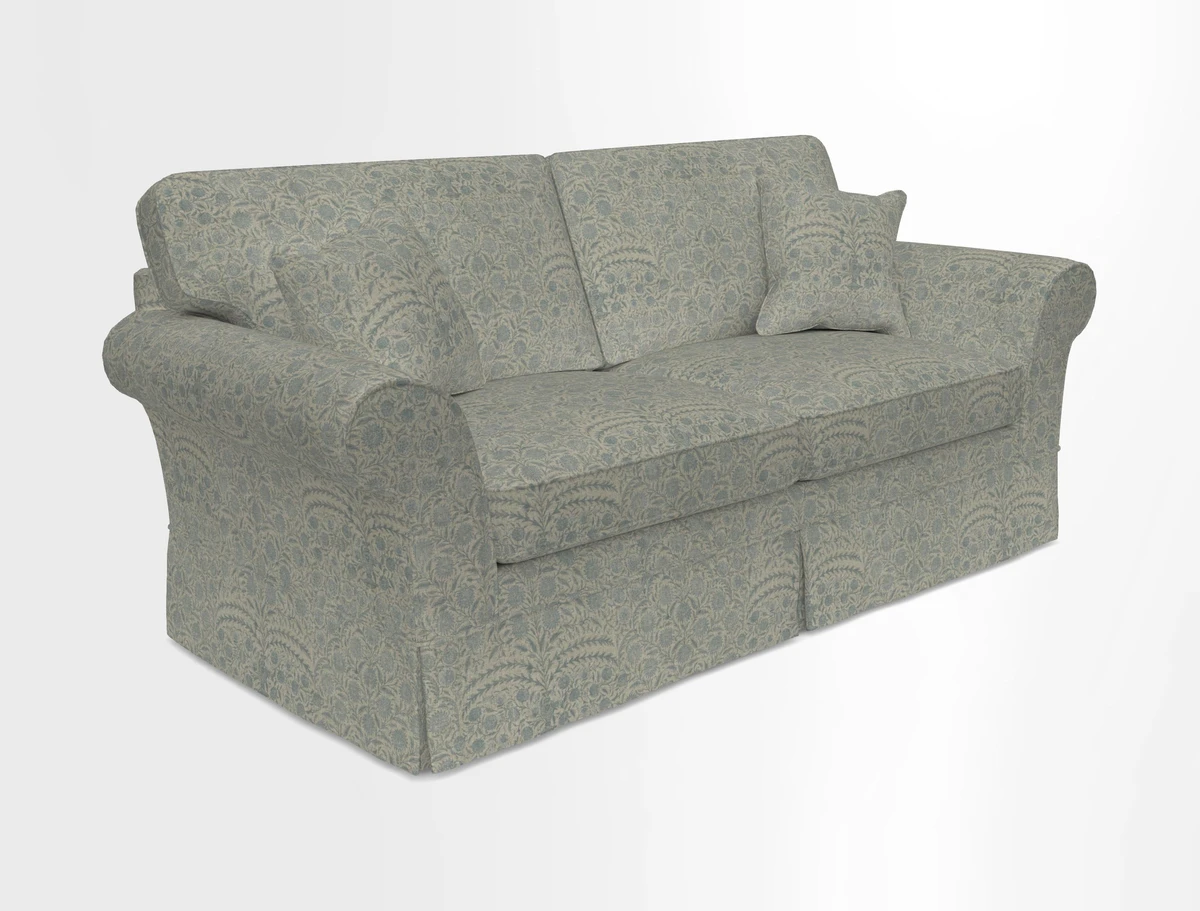 Lanhydrock 3 Seater Sofa in Floral Linens Lela Mystery Indigo