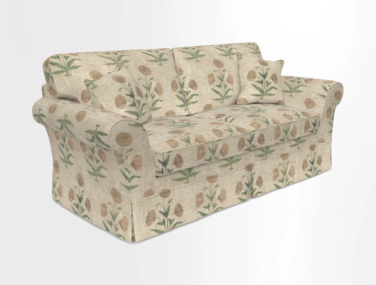Lanhydrock 3 Seater Sofa in Floral Linens Lela Mystery Indigo