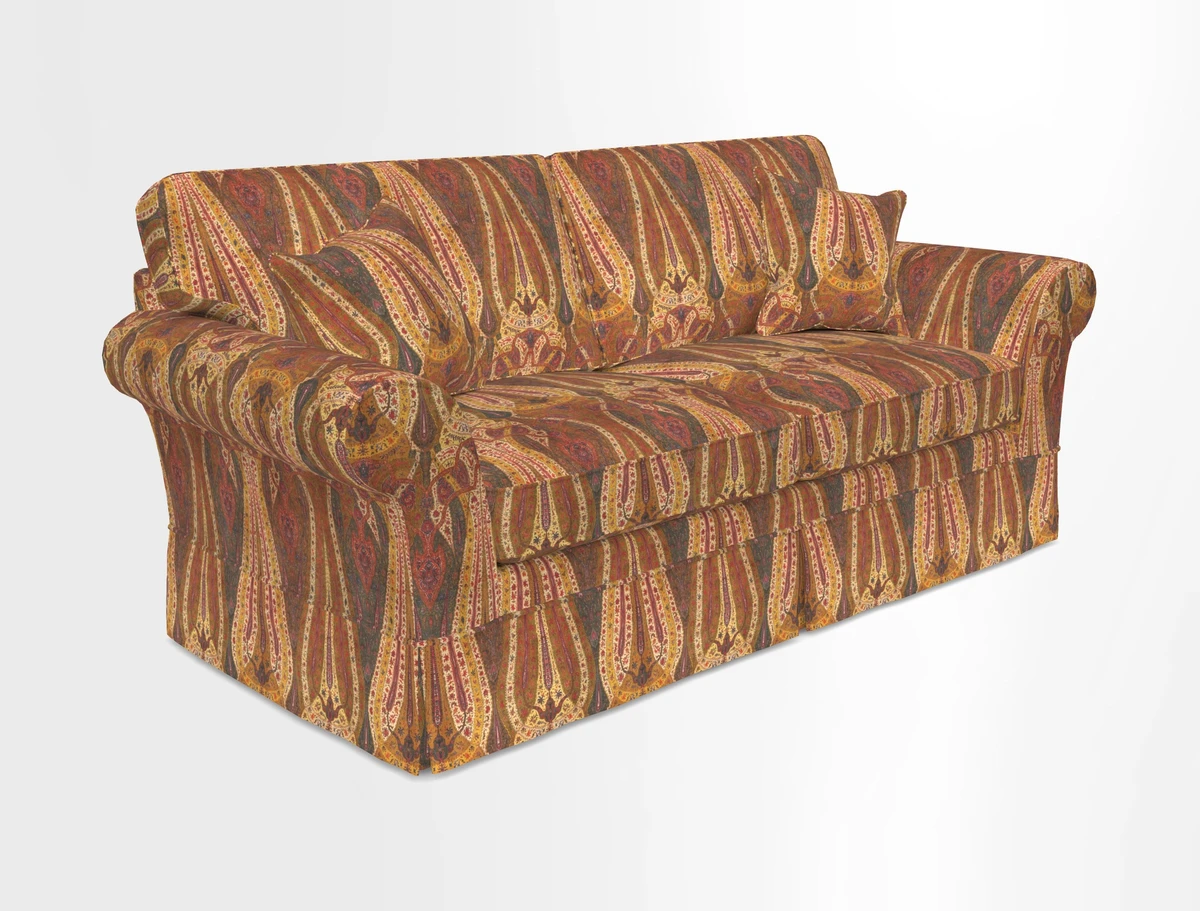 Lanhydrock 3 Seater Sofa in Floral Linens Lela Mystery Indigo
