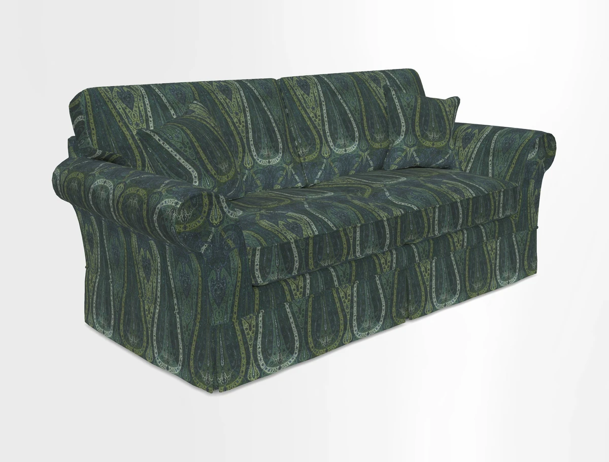 Lanhydrock 3 Seater Sofa in Floral Linens Lela Mystery Indigo