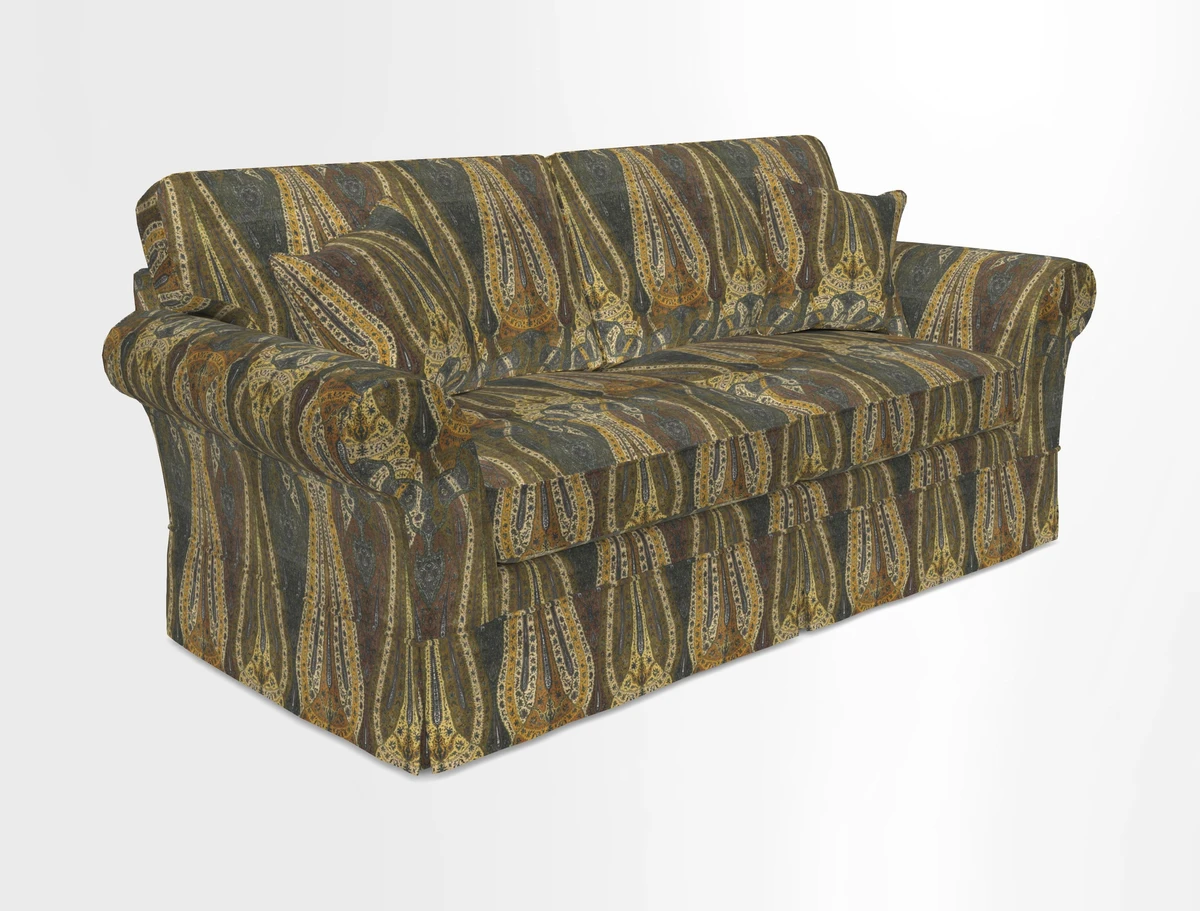 Lanhydrock 3 Seater Sofa in Floral Linens Lela Mystery Indigo