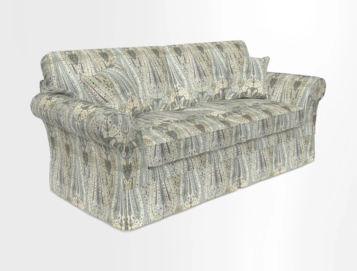 Lanhydrock 3 Seater Sofa in Floral Linens Lela Mystery Indigo