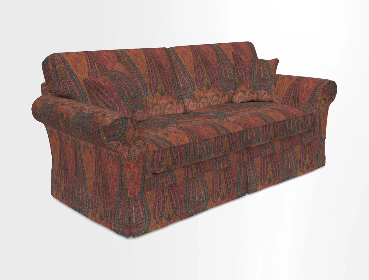 Lanhydrock 3 Seater Sofa in Floral Linens Lela Mystery Indigo
