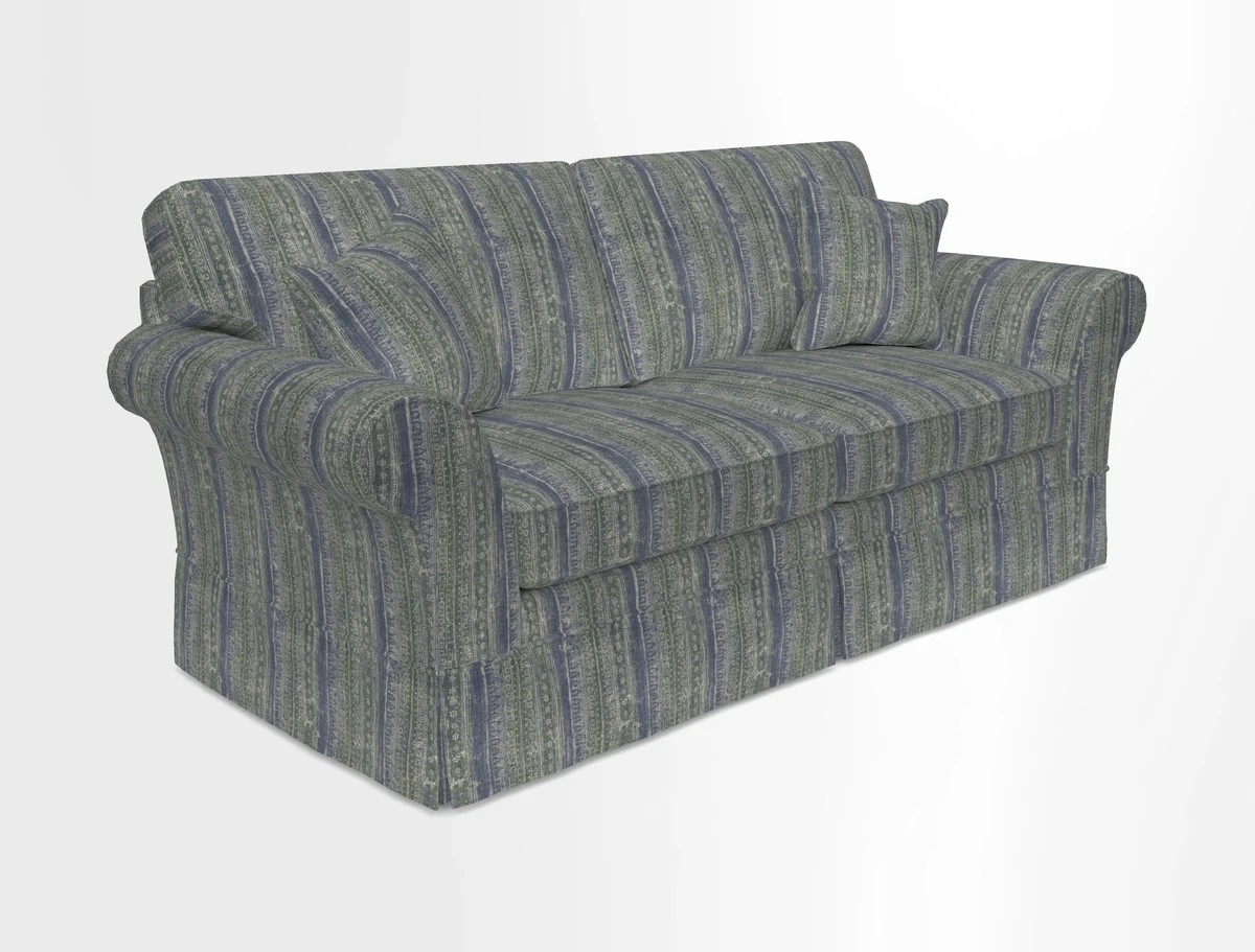 Lanhydrock 3 Seater Sofa in Floral Linens Lela Mystery Indigo