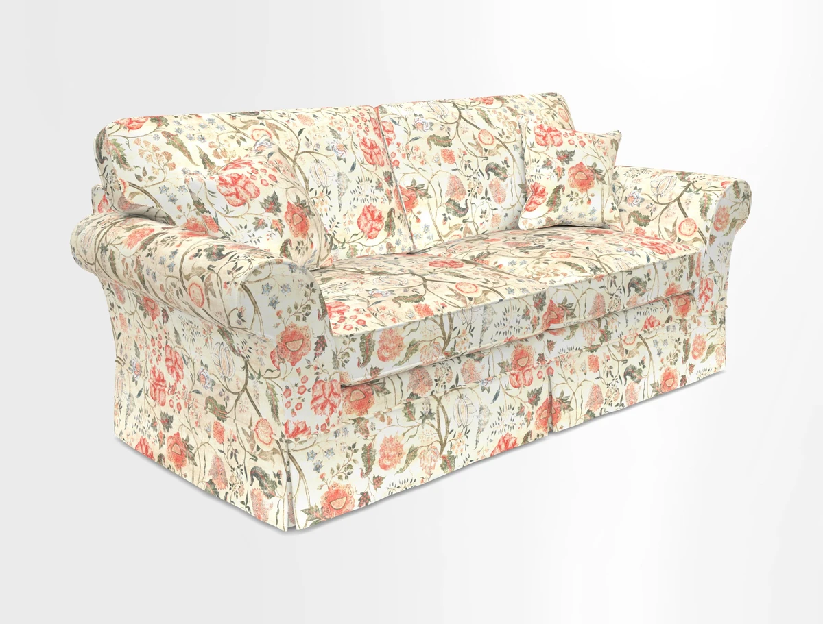 Lanhydrock 3 Seater Sofa in Floral Linens Lela Mystery Indigo