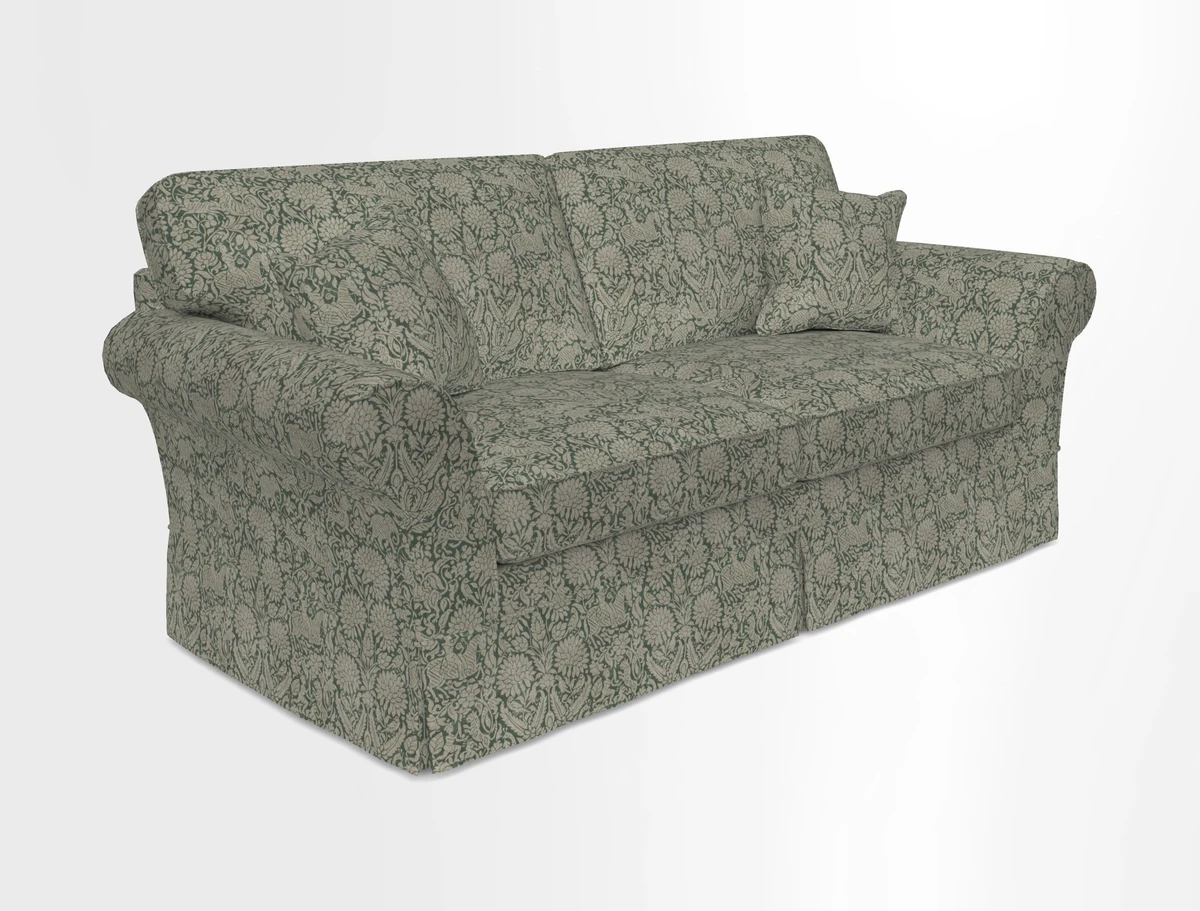 Lanhydrock 3 Seater Sofa in Floral Linens Lela Mystery Indigo