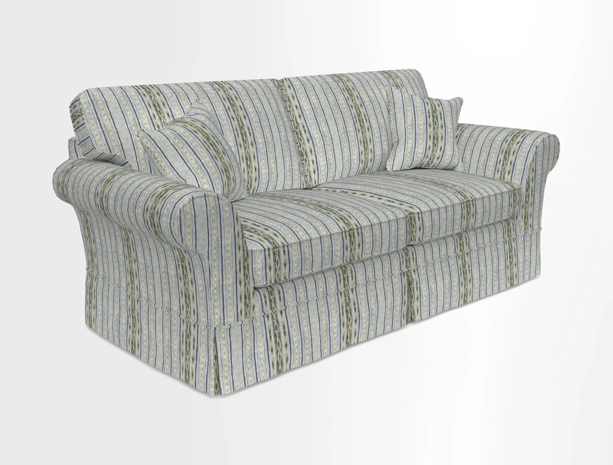 Lanhydrock 3 Seater Sofa in Floral Linens Lela Mystery Indigo