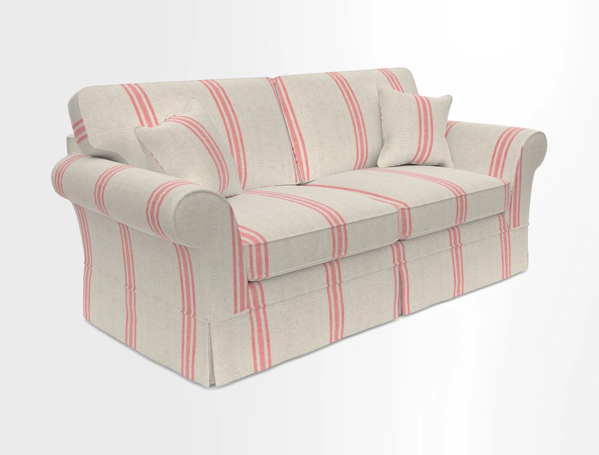 Lanhydrock 3 Seater Sofa in Floral Linens Lela Mystery Indigo