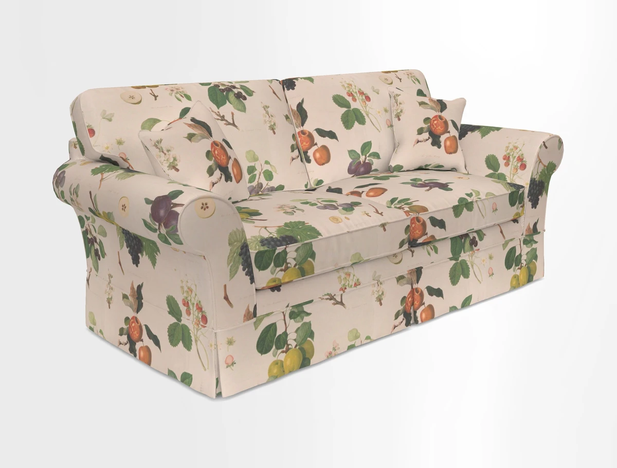 Lanhydrock 3 Seater Sofa in Floral Linens Lela Mystery Indigo