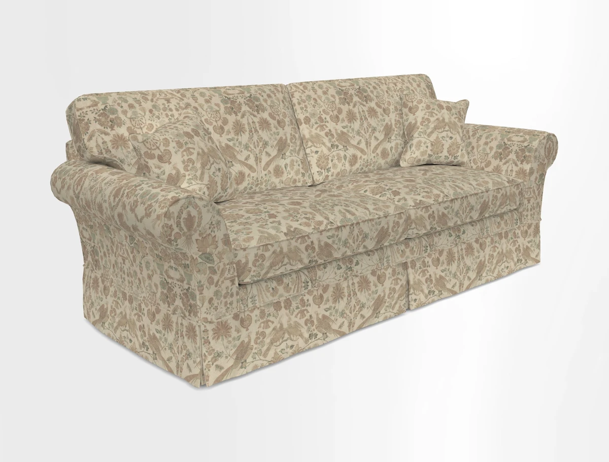 Lanhydrock 4 Seater Sofa in Floral Linens Lela Mystery Indigo