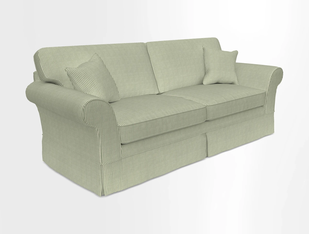 Lanhydrock 4 Seater Sofa in Floral Linens Lela Mystery Indigo