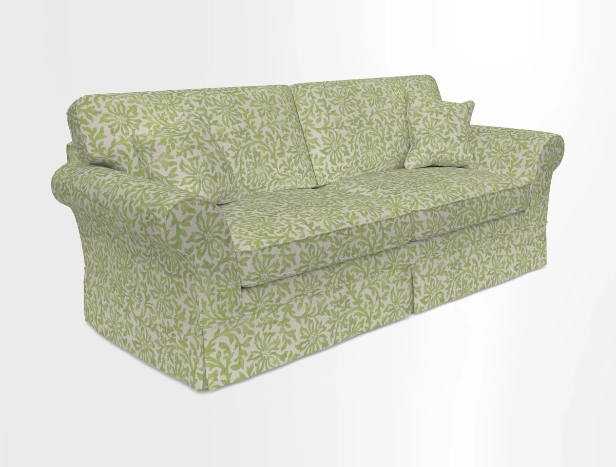 Lanhydrock 4 Seater Sofa in Floral Linens Lela Mystery Indigo