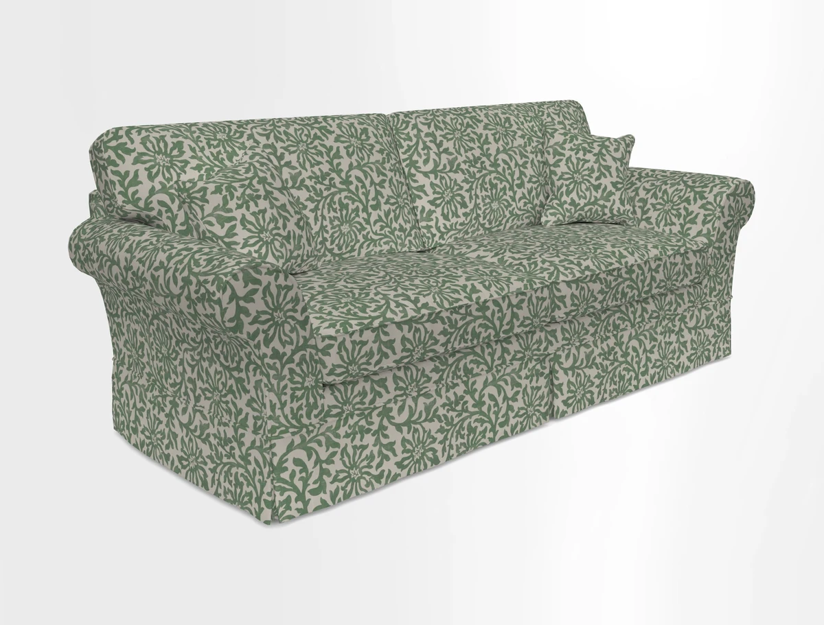 Lanhydrock 4 Seater Sofa in Floral Linens Lela Mystery Indigo