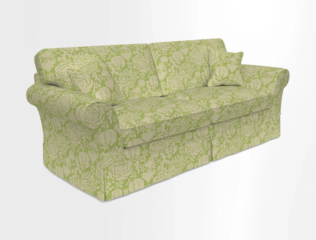 Lanhydrock 4 Seater Sofa in Floral Linens Lela Mystery Indigo