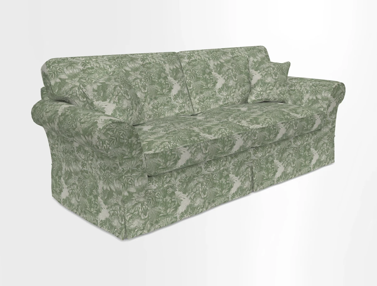 Lanhydrock 4 Seater Sofa in Floral Linens Lela Mystery Indigo