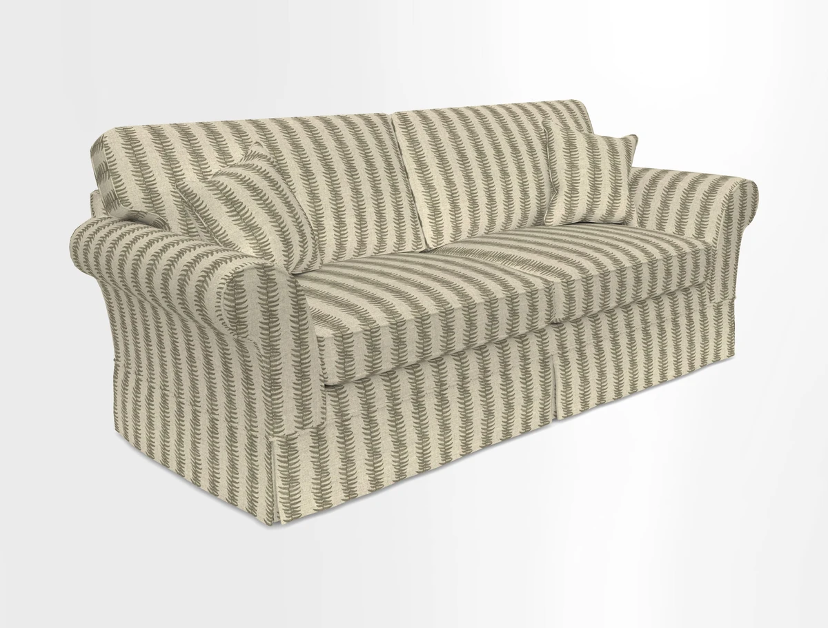 Lanhydrock 4 Seater Sofa in Floral Linens Lela Mystery Indigo