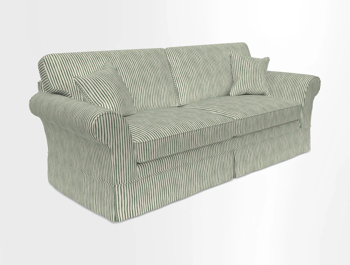 Lanhydrock 4 Seater Sofa in Floral Linens Lela Mystery Indigo