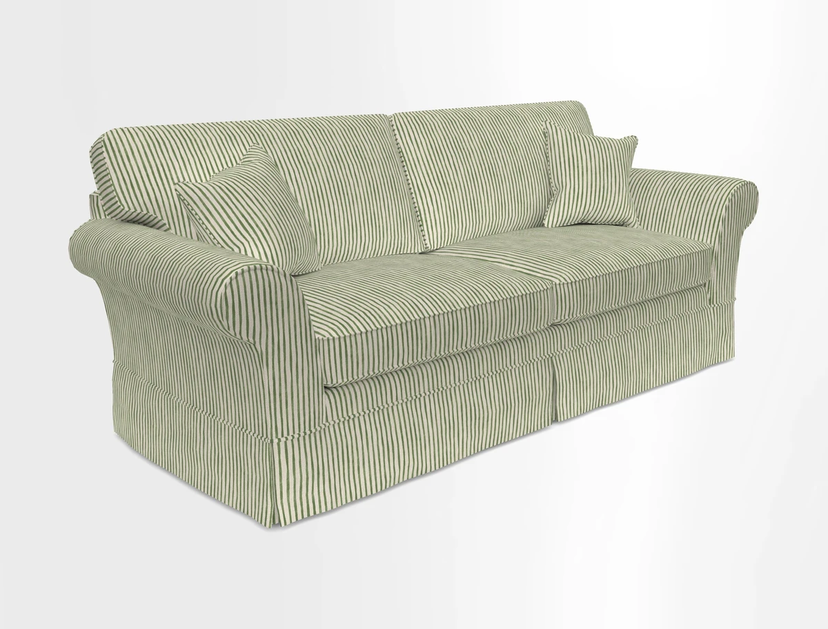Lanhydrock 4 Seater Sofa in Floral Linens Lela Mystery Indigo