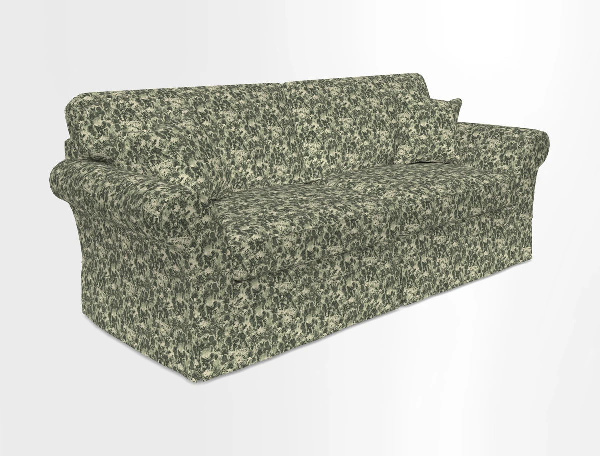Lanhydrock 4 Seater Sofa in Floral Linens Lela Mystery Indigo