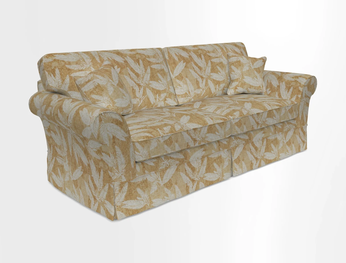 Lanhydrock 4 Seater Sofa in Floral Linens Lela Mystery Indigo