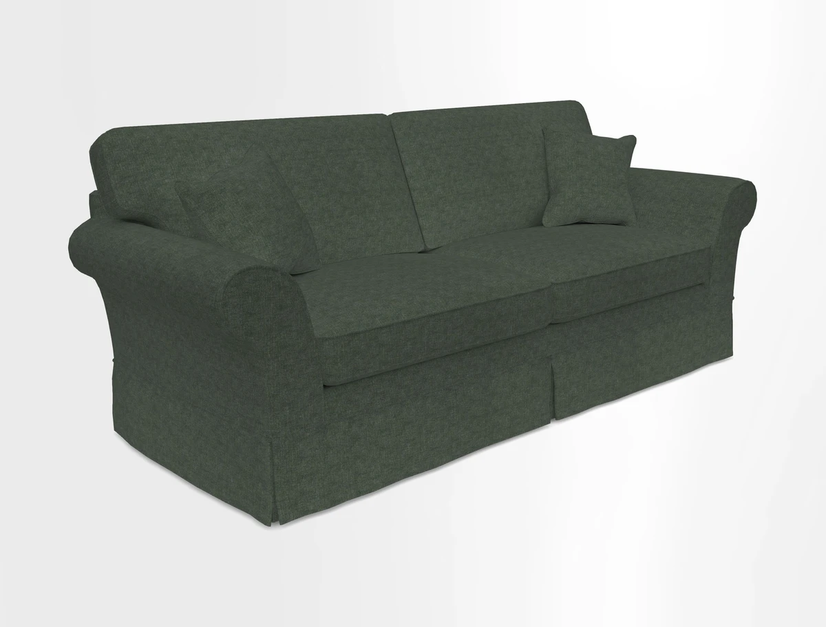 Lanhydrock 4 Seater Sofa in Floral Linens Lela Mystery Indigo