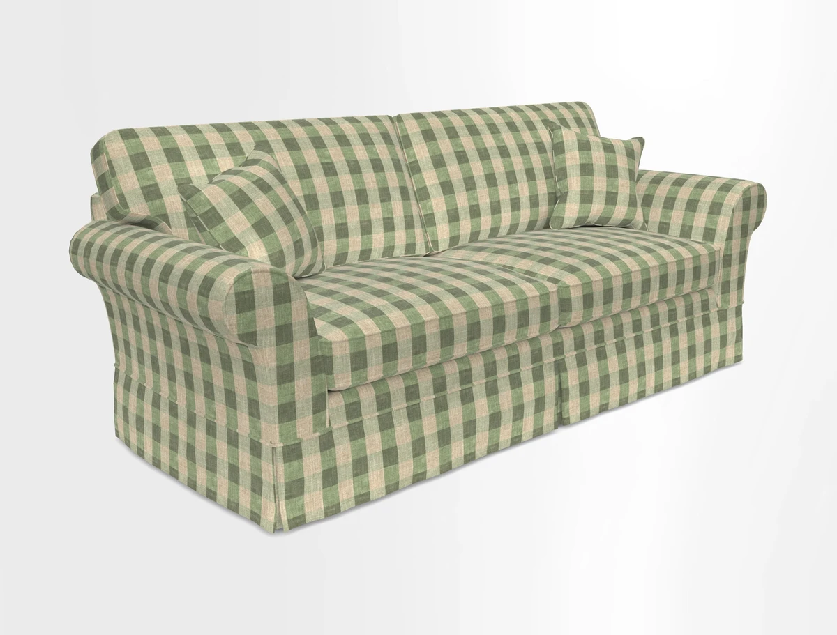 Lanhydrock 4 Seater Sofa in Floral Linens Lela Mystery Indigo