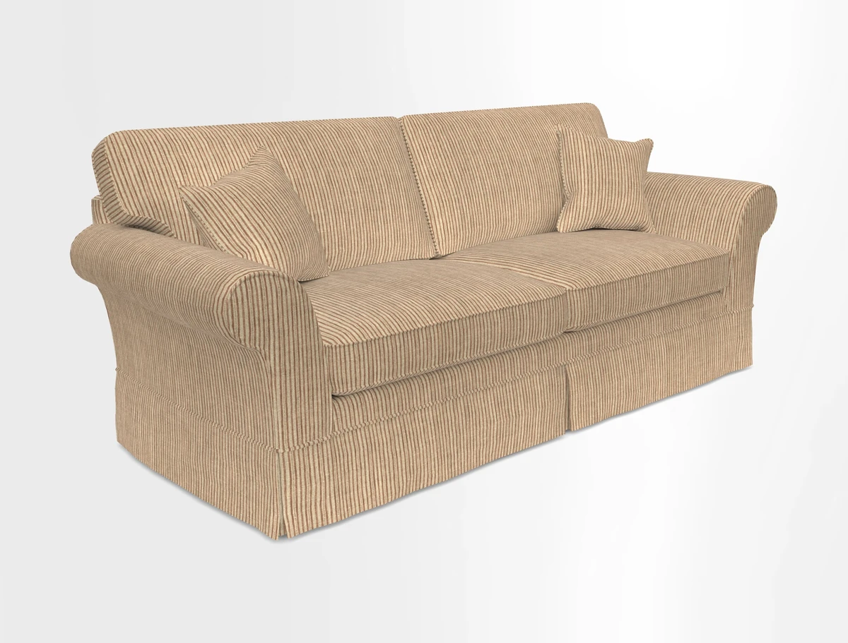 Lanhydrock 4 Seater Sofa in Floral Linens Lela Mystery Indigo