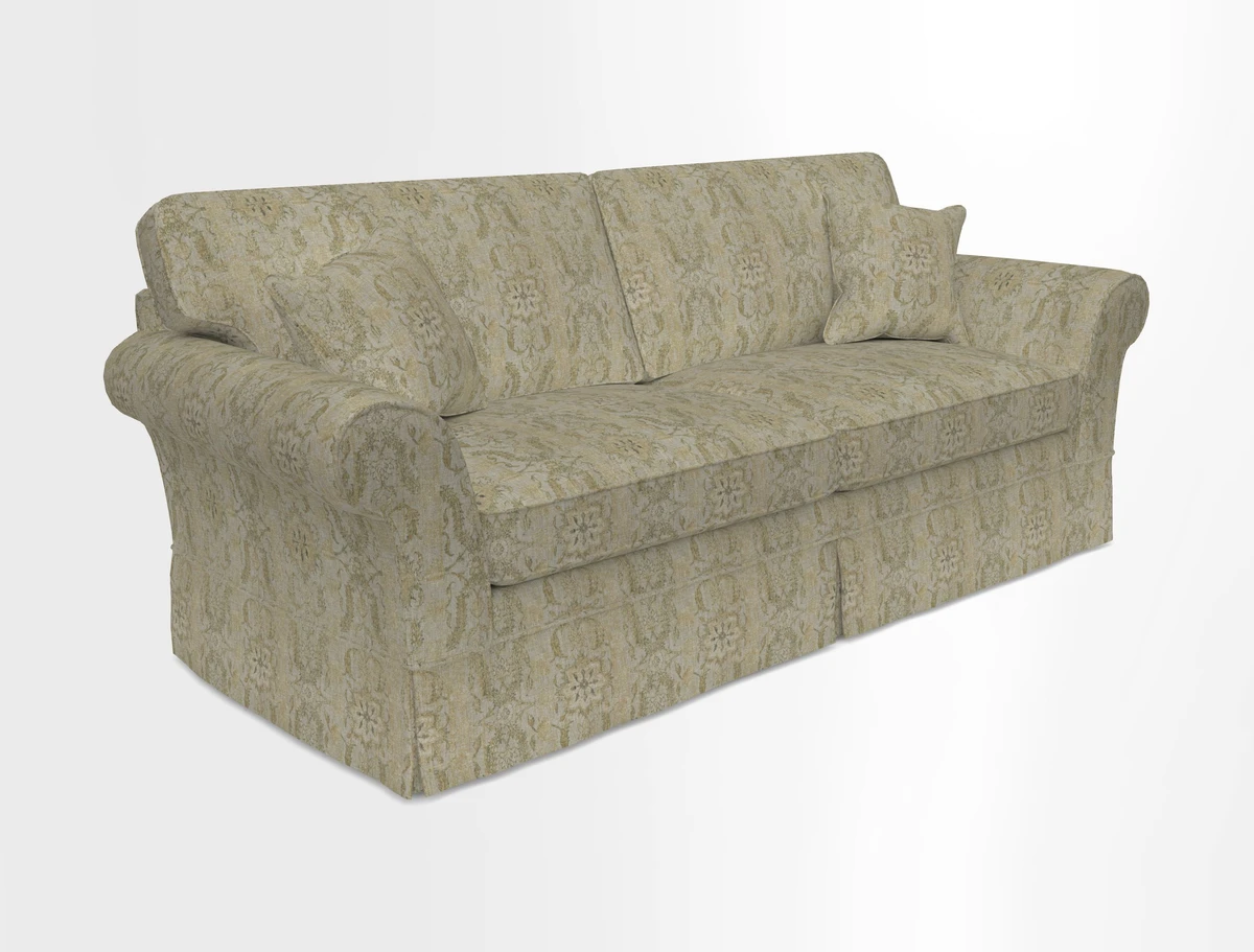 Lanhydrock 4 Seater Sofa in Floral Linens Lela Mystery Indigo