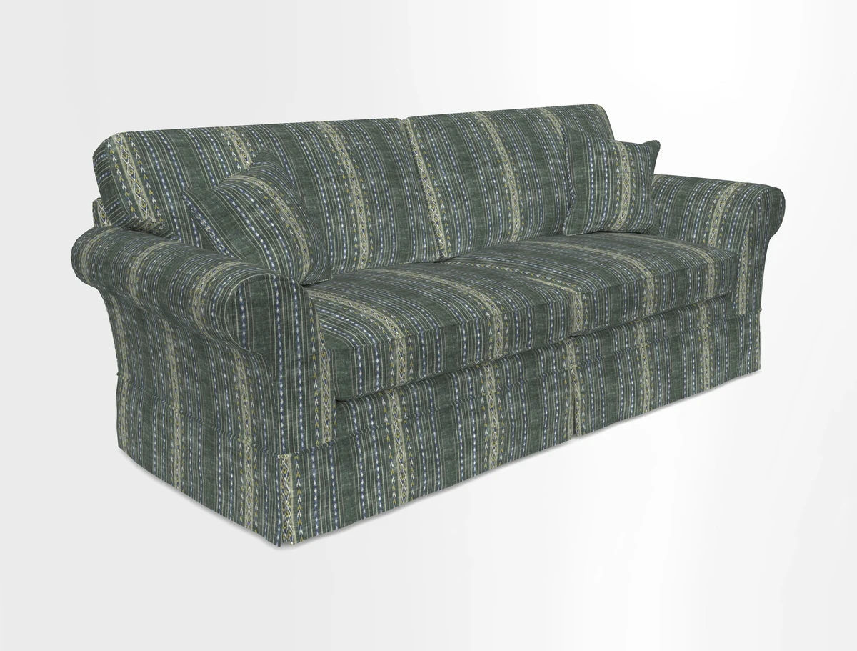Lanhydrock 4 Seater Sofa in Floral Linens Lela Mystery Indigo