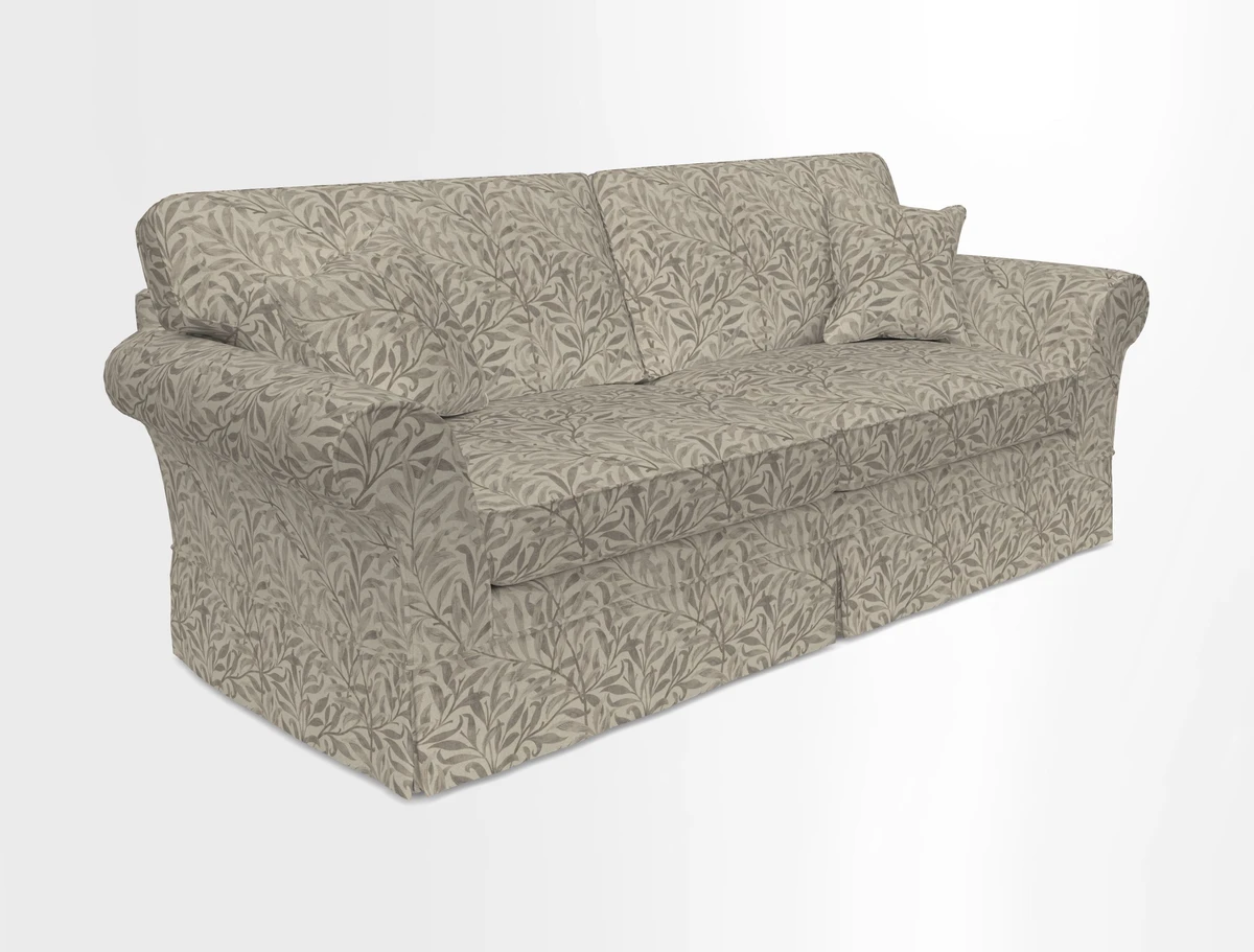 Lanhydrock 4 Seater Sofa in Floral Linens Lela Mystery Indigo