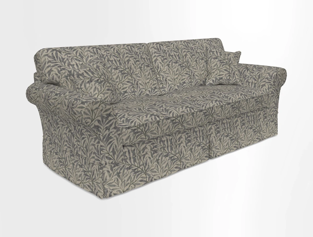 Lanhydrock 4 Seater Sofa in Floral Linens Lela Mystery Indigo