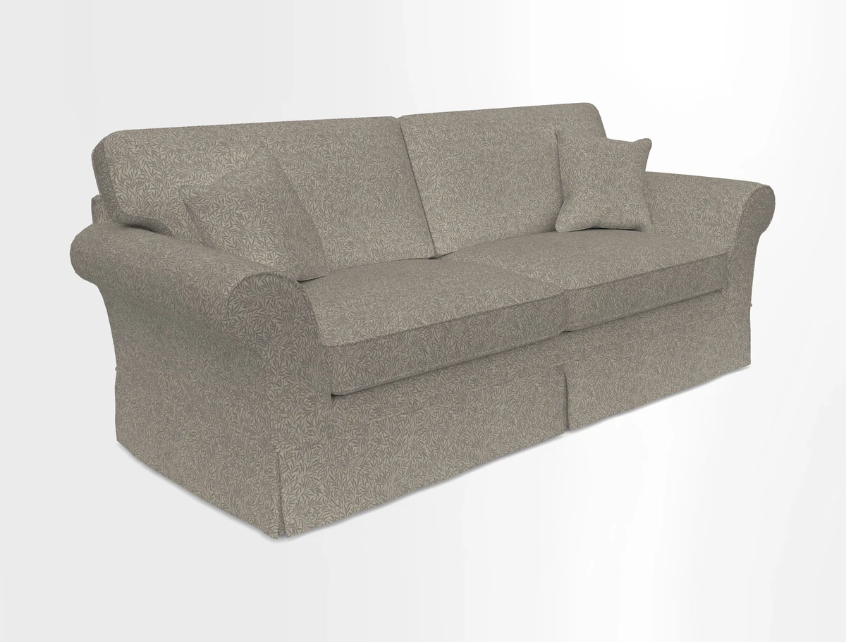 Lanhydrock 4 Seater Sofa in Floral Linens Lela Mystery Indigo
