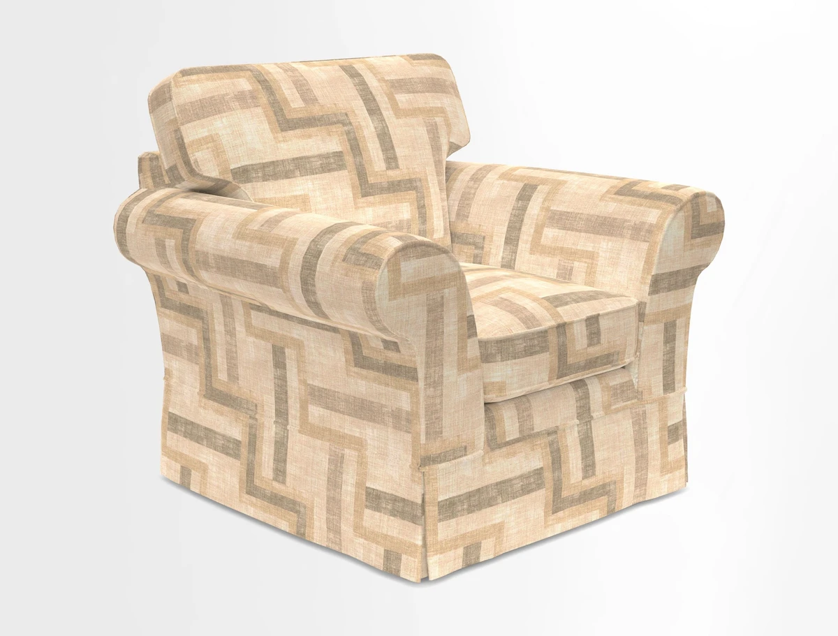 Lanhydrock Chair in Two Tone Plain Biscuit