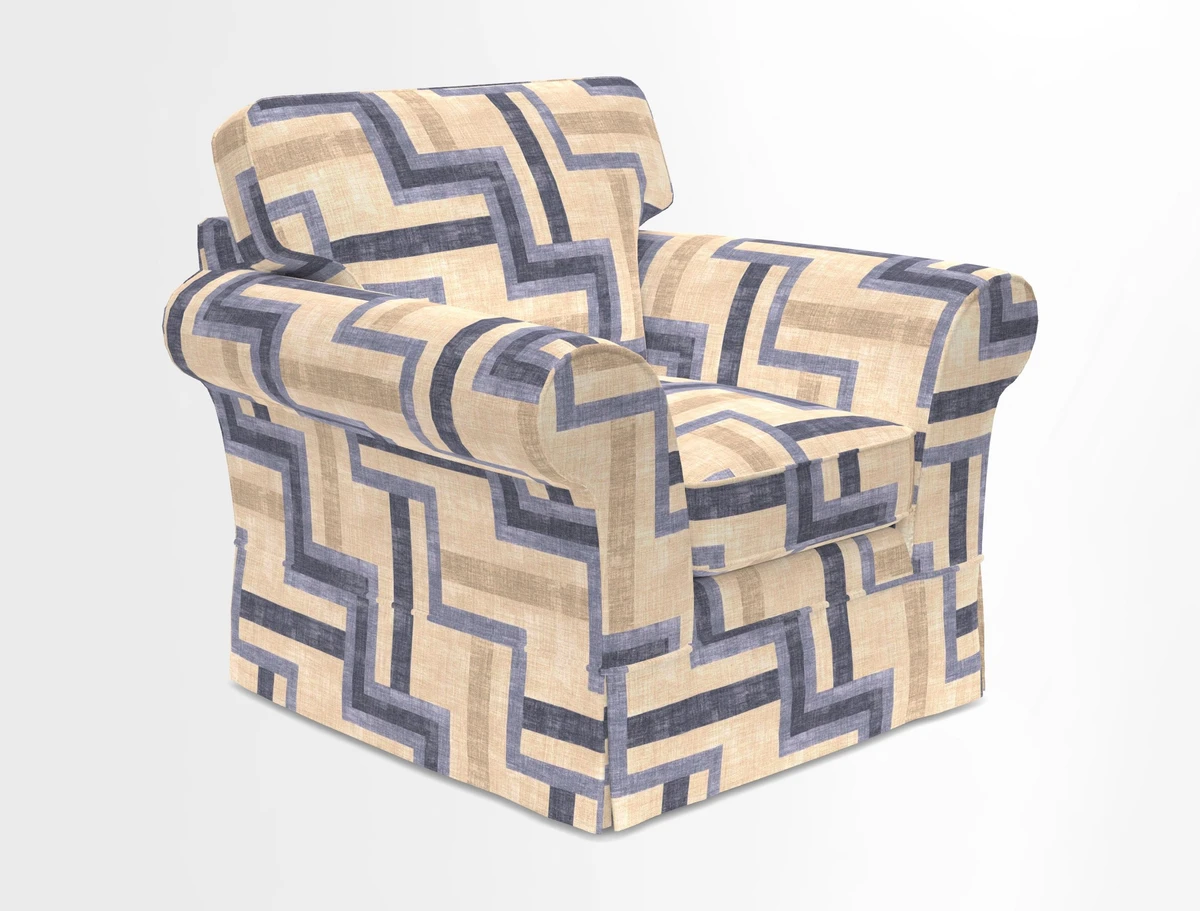Lanhydrock Chair in Two Tone Plain Biscuit