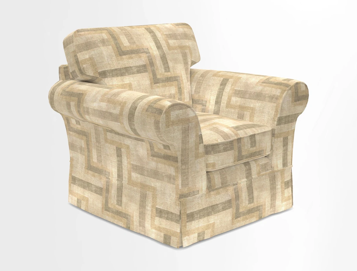 Lanhydrock Chair in Two Tone Plain Biscuit