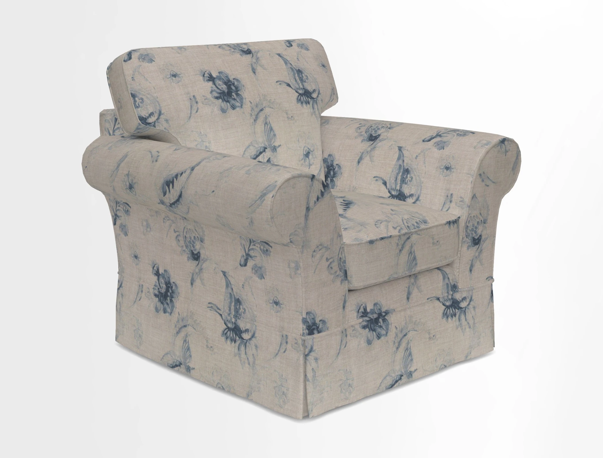 Lanhydrock Chair in Two Tone Plain Biscuit