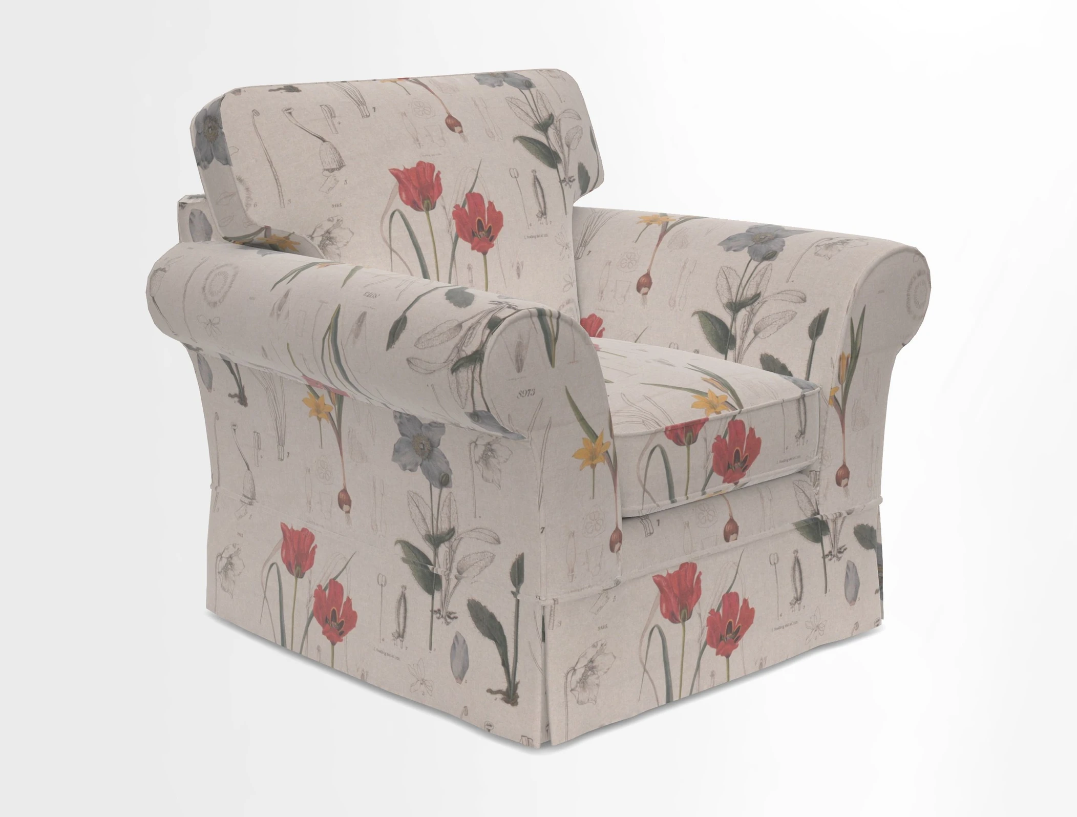 Lanhydrock Chair in Two Tone Plain Biscuit