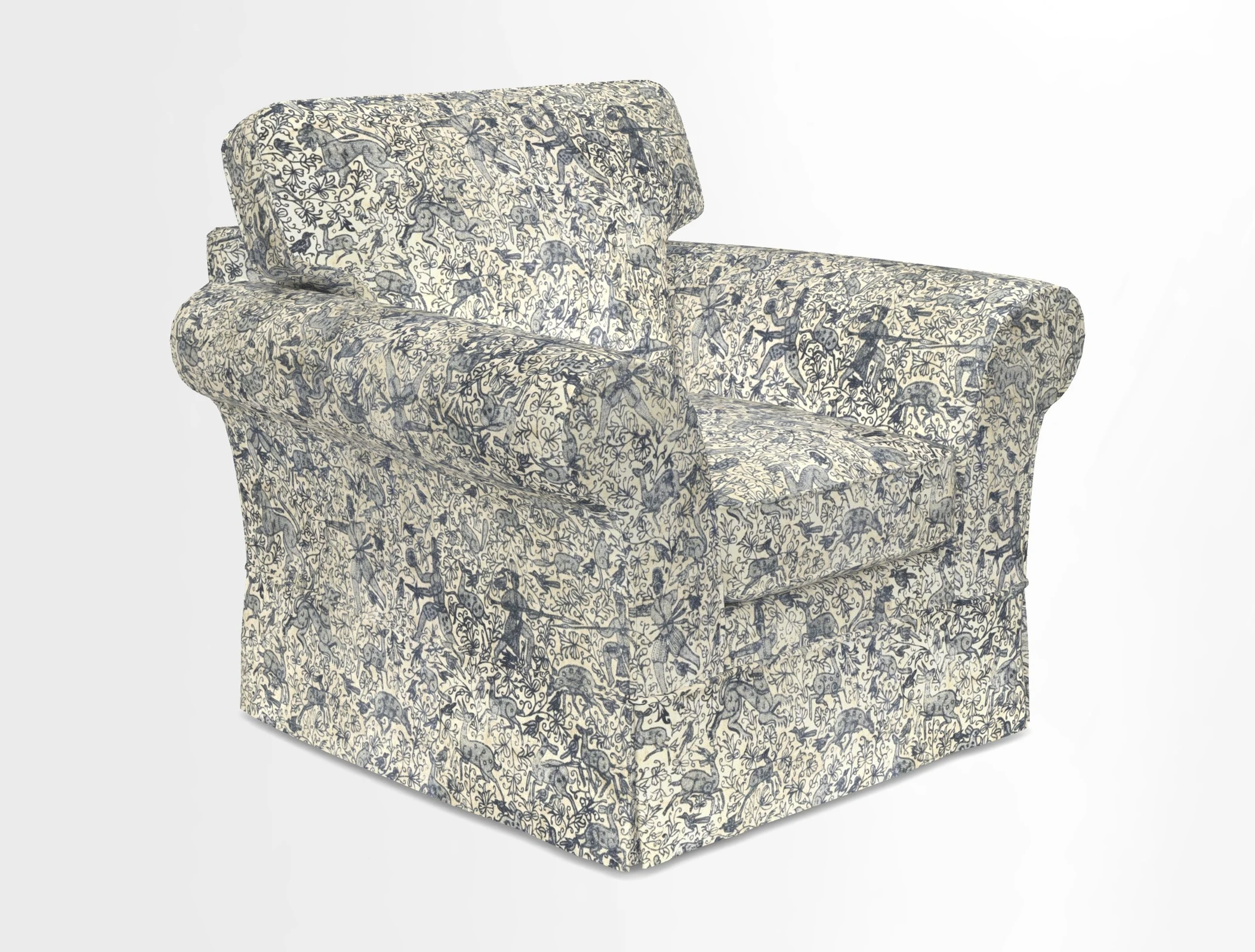 Lanhydrock Chair in Two Tone Plain Biscuit