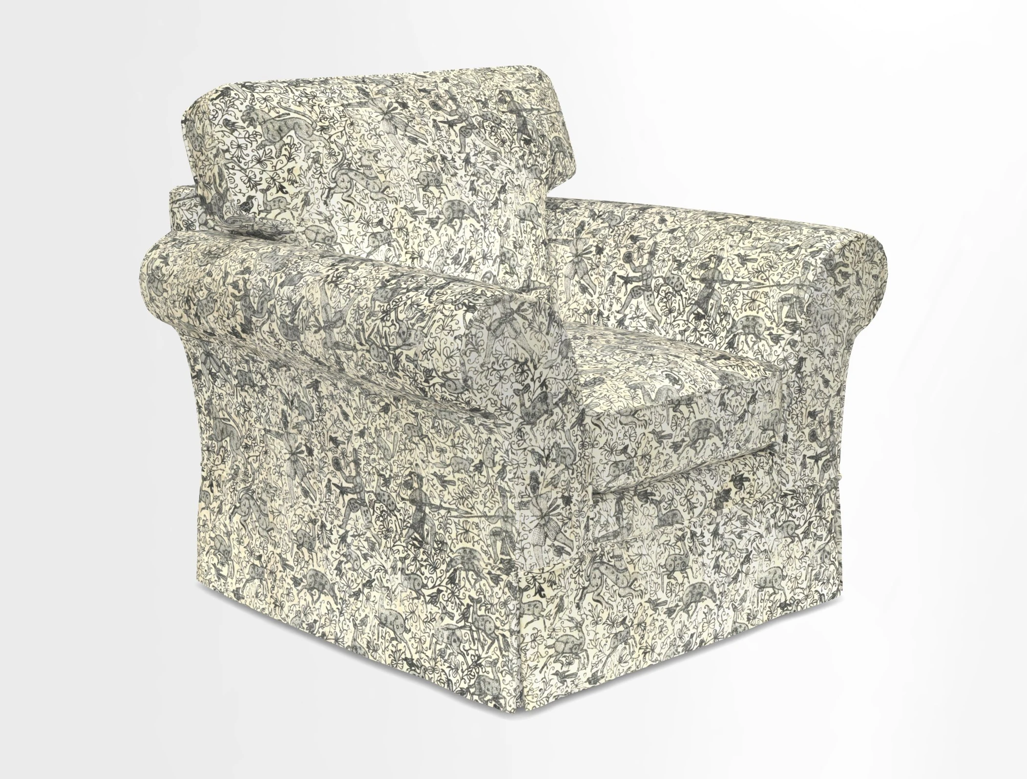 Lanhydrock Chair in Two Tone Plain Biscuit