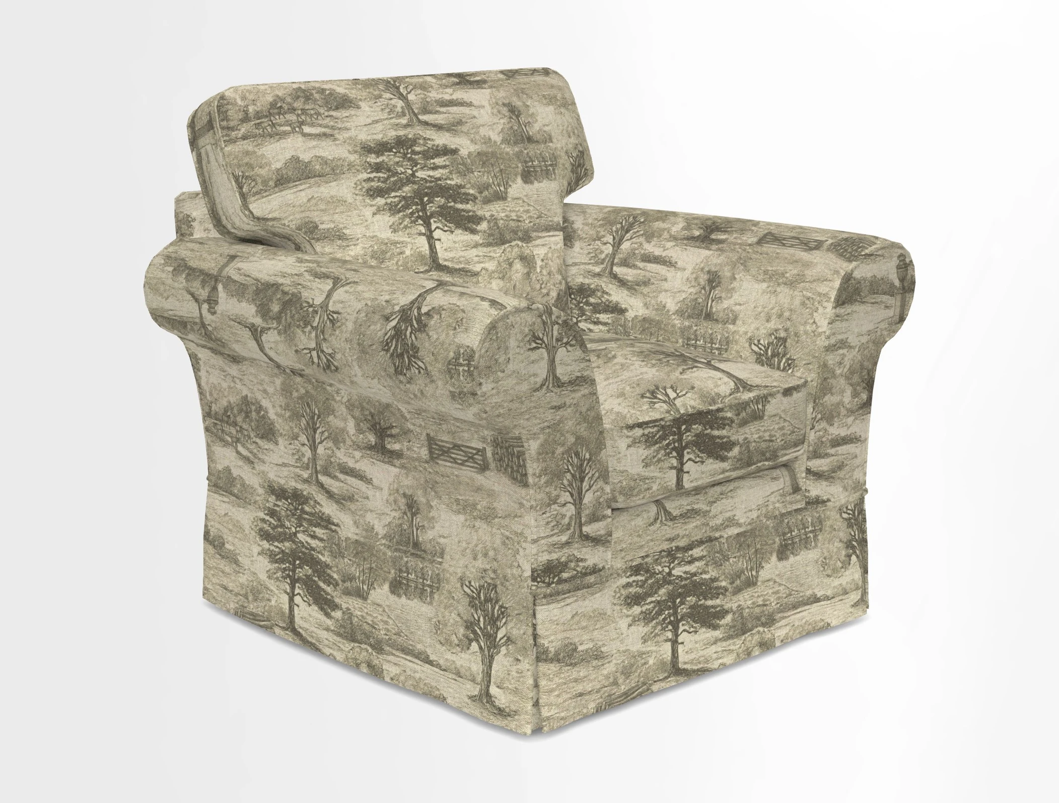 Lanhydrock Chair in Two Tone Plain Biscuit