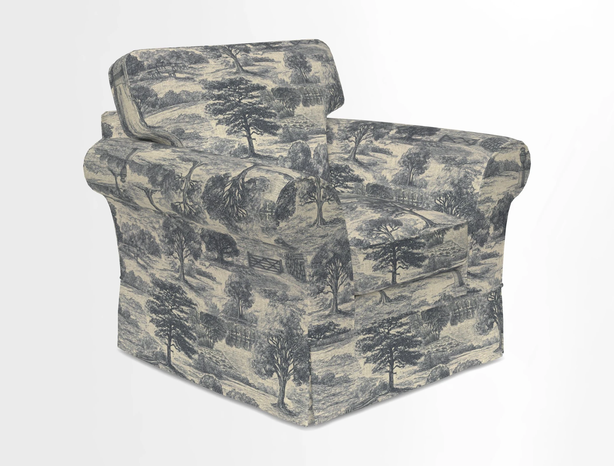 Lanhydrock Chair in Two Tone Plain Biscuit