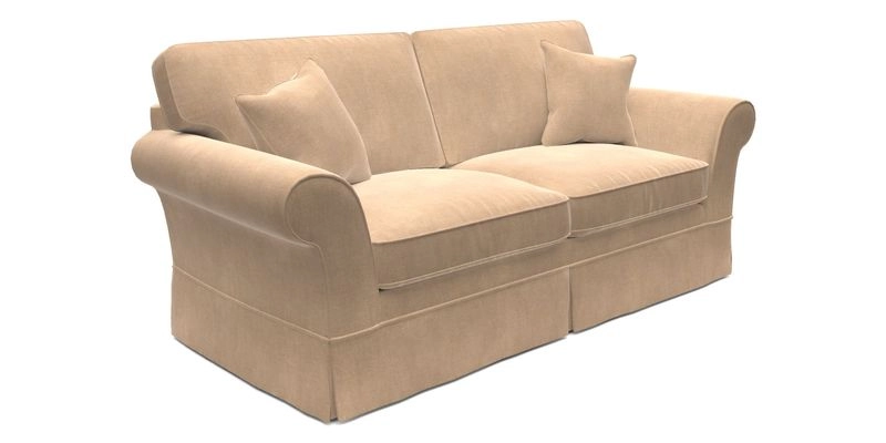 Lanhydrock 3 Seater Sofa in Floral Linens Lela Mystery Indigo