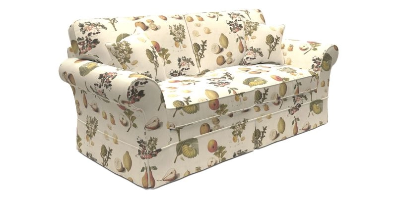 Lanhydrock 3 Seater Sofa in Floral Linens Lela Mystery Indigo