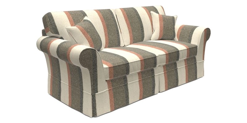 Lanhydrock 3 Seater Sofa in Floral Linens Lela Mystery Indigo