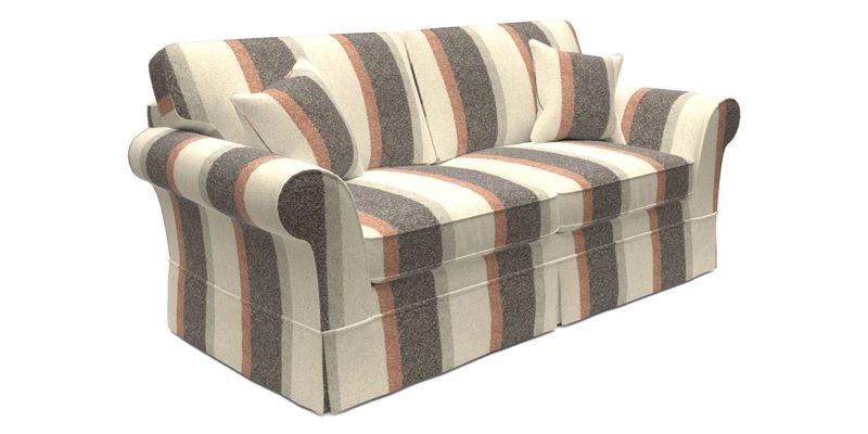 Lanhydrock 3 Seater Sofa in Floral Linens Lela Mystery Indigo